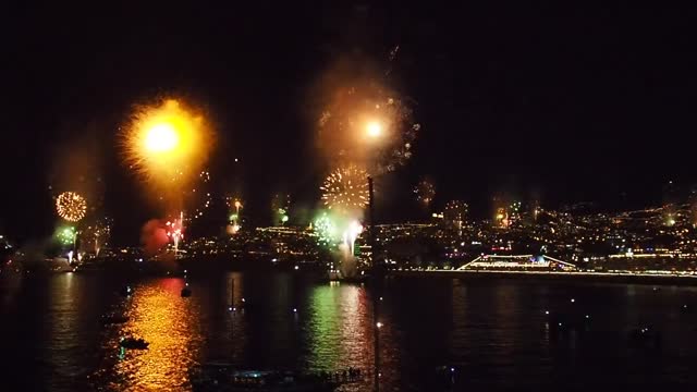 New Year's fireworks in Germany