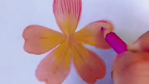 Draw a plum blossom