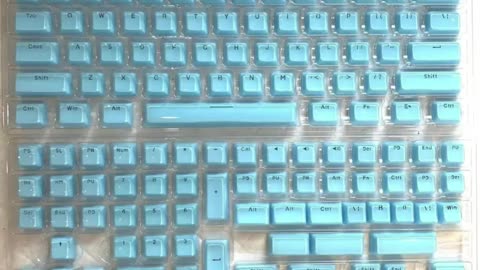 Jelly Crystal Translucent Keycaps Mechanical Keyboard caps for Alice Pink Layout White Keycaps