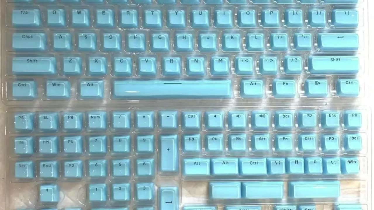 Jelly Crystal Translucent Keycaps Mechanical Keyboard caps for Alice Pink Layout White Keycaps