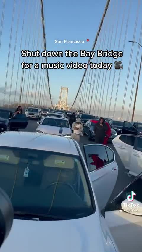 Meanwhile in San Francisco on the Bay Bridge.