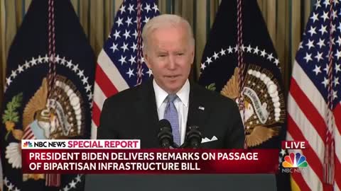 President Biden Takes Questions After Passage of Infrastructure Bill in House