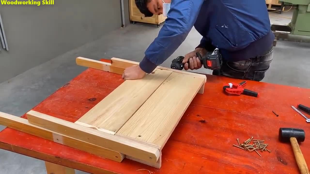 Inventive And Unique Woodworking Projects//Build A CabinetThat Combines A Very Smart Folding Table