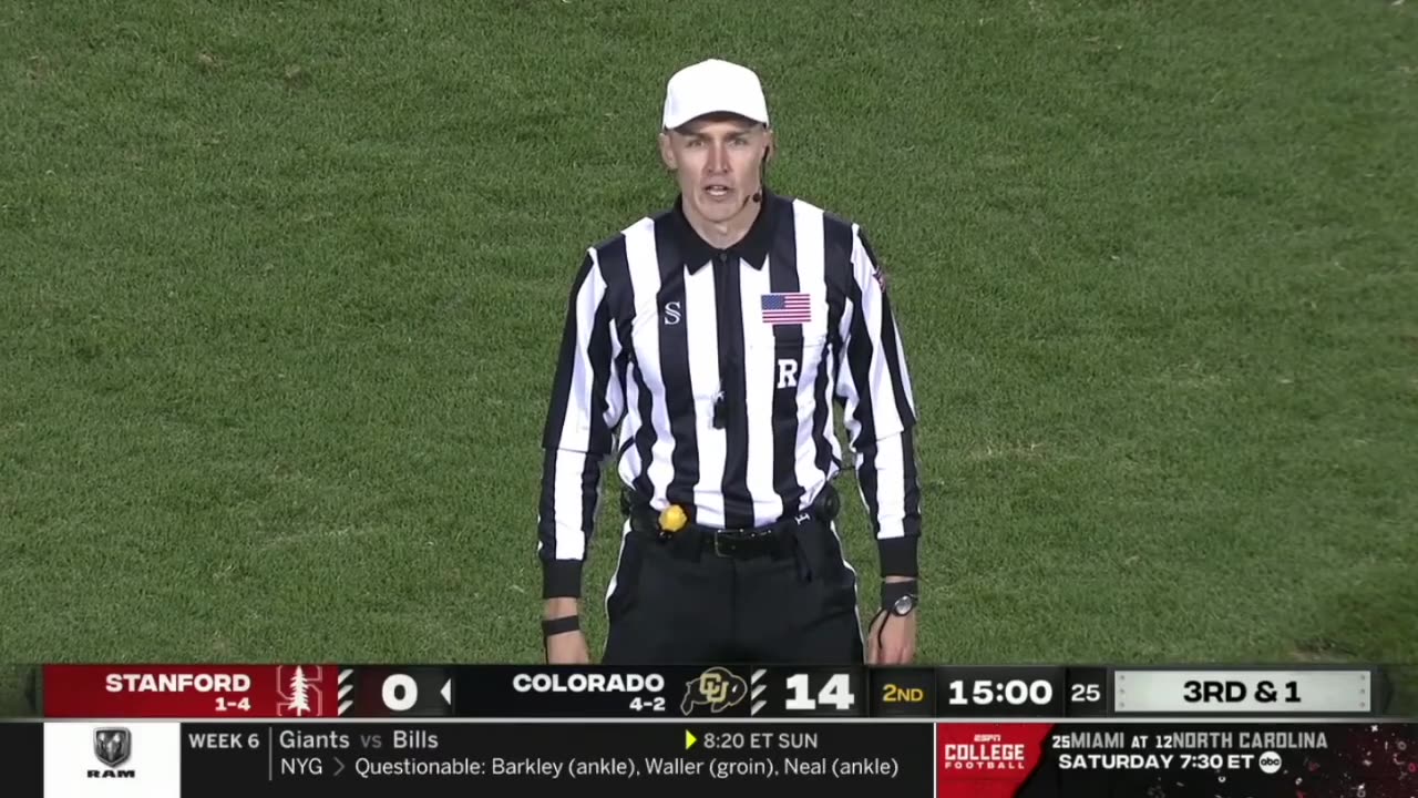 Ref calls out University of Colorado announcer