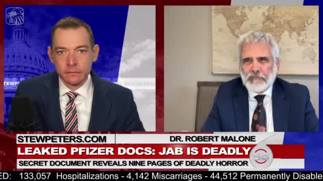 Stew Peter's & Dr Malone regarding Pfizer leaked documents