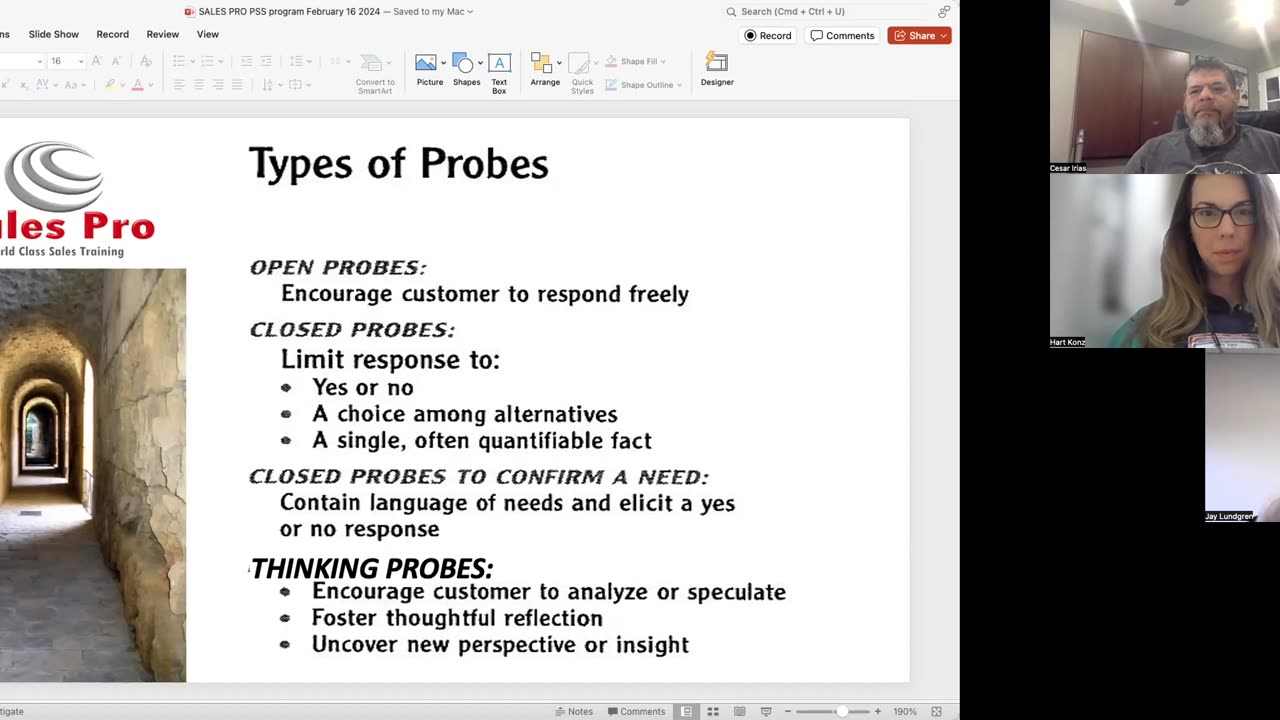 PSS Class # 6 - February 16, 2024, Professional Selling Skills