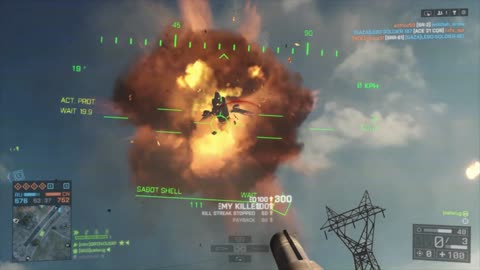Tank shot down an aircraft in Battlefield 4 part7