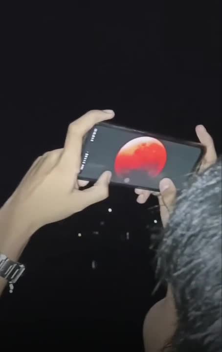 Capturing the Lunar Eclipse. Look how far technology has come!