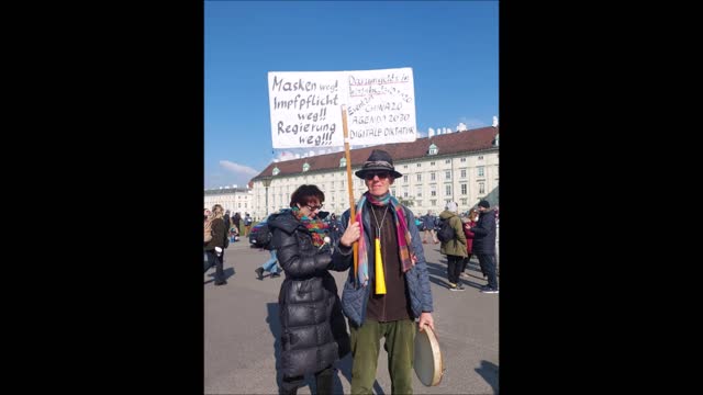 WienGO +++AUSTRIA DEMO FOR DEMOCRACY & FREEDOM VIENNA 27 2 22
