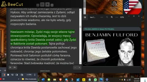 Benjamin Fulford Raport 31.07.23🔴Doświadczenie z tajnymi stowarzyszeniami, które kontrolują świat🔴