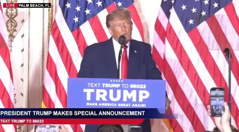 Trump announces he will run for president in 2024