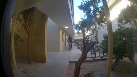 Guy Picks Up A Delivery Package From In Front Of A House And Gets Caught On Doorbell Camera