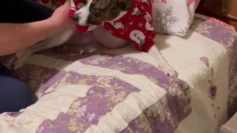 Putting pajamas on Princess