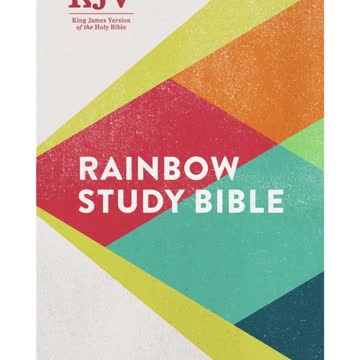 King James Version Bible Rainbow Study Bible, Hardcover, Black Letter, Pure Cambridge Text