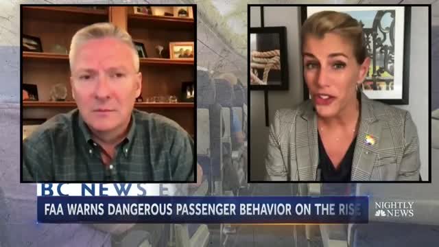 FAA Warns Of Uptick In Unruly And Dangerous Passenger Behavior NBC Nightly News