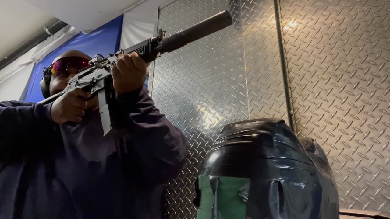 EDP445 at the gun range, I think he losing his mind!