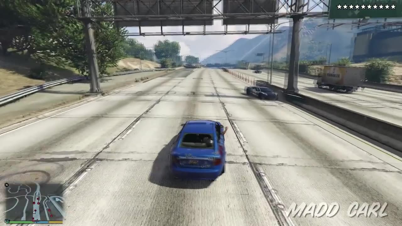 What Happens If You Get 10 Stars in GTA 5? (Epic Cop Battle)