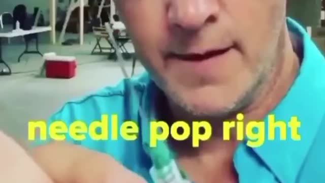 This is how the ELITE is vaccinated in front of the cameras.