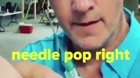 This is how the ELITE is vaccinated in front of the cameras.