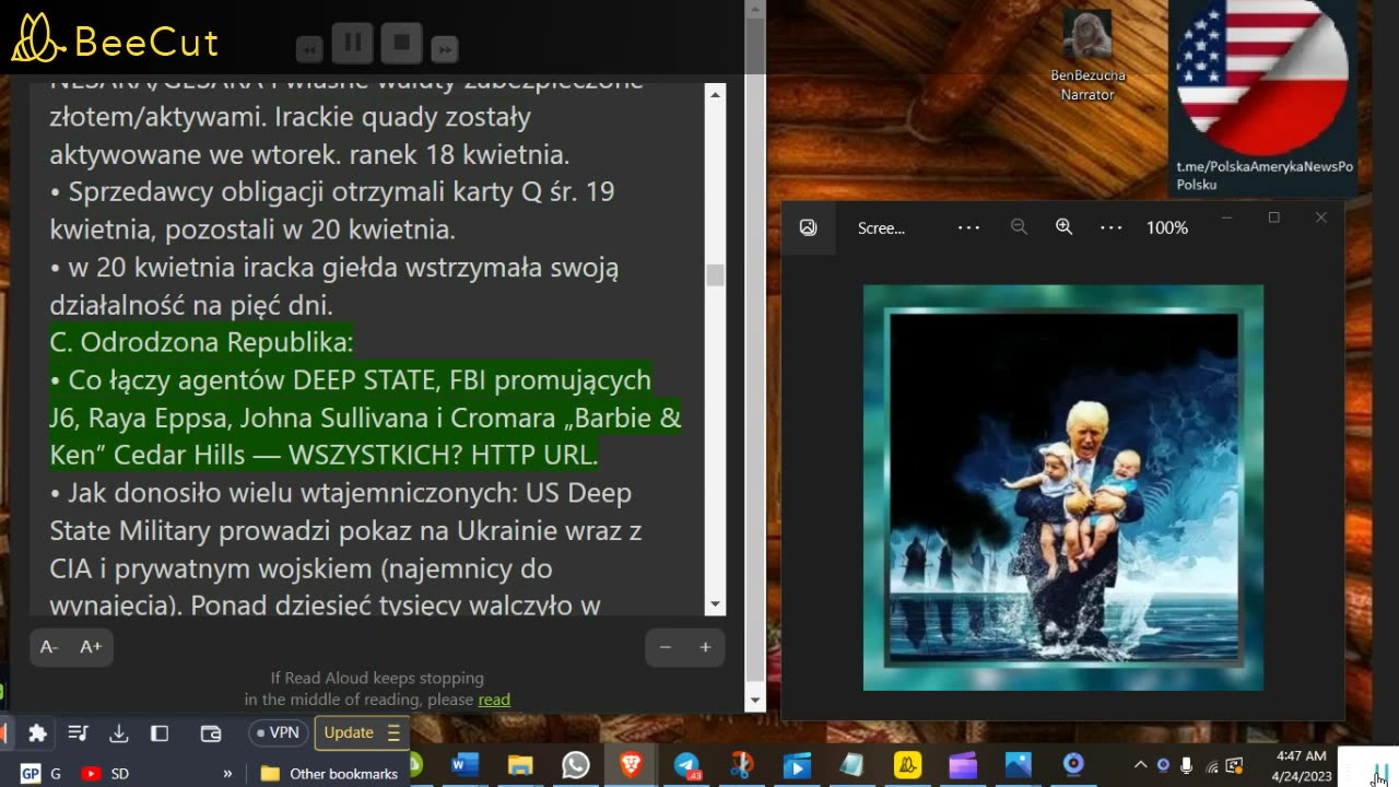 🔴Republika przywrócona przez GCR: Aktualizacja od pon. 24 kwietnia 2023 r 🔴 Judy Byington