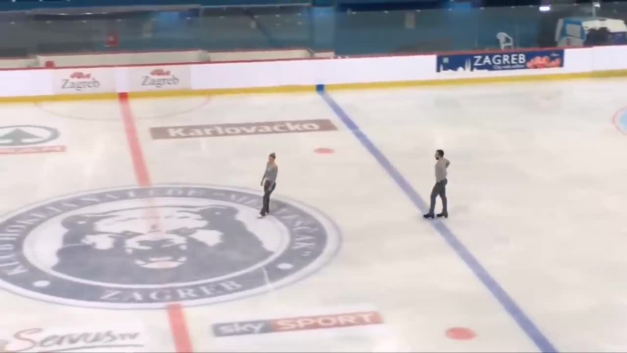 *Scary Fall - Please Beware* - Ashley CAIN / Timothy LEDUC, GOLDEN SPIN ZAGREB PAIRS FS Dec.-1