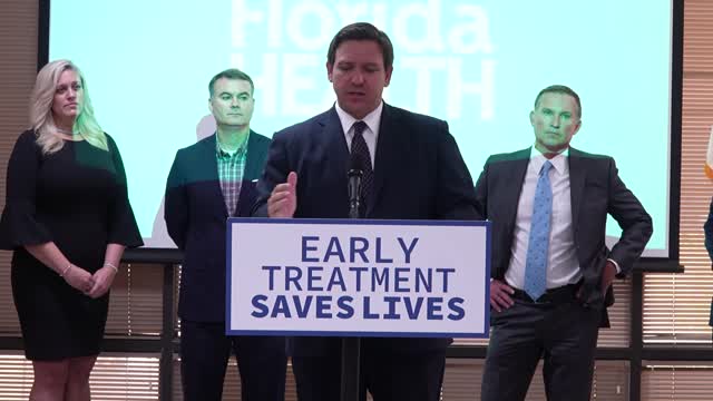 Gov DeSantis Highlights Monoclonal Antibody Treatment Success in Jacksonville