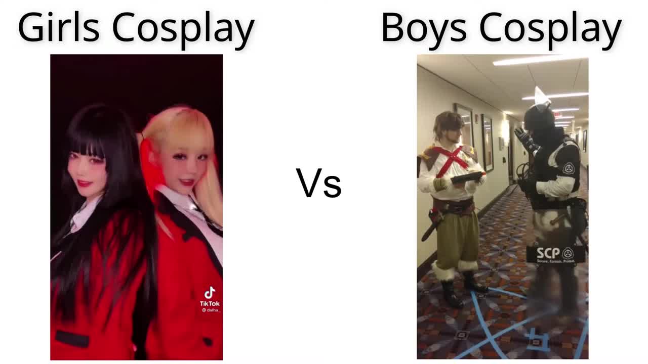 Girls Cosplay Vs Boys Cosplay