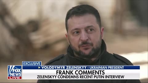 Ukraine President Grifter Zelenskyy Calls Tucker Carlson Interview "Bullshit".