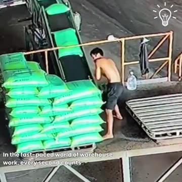 This worker keeps the line moving smoothly.hd