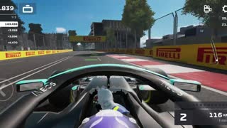 f1 mobile racing burnt rubber event Azerbaijan