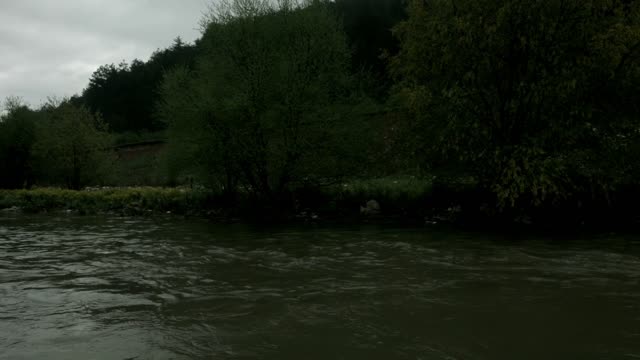 The beauty of the calm of the river in the middle of the forest