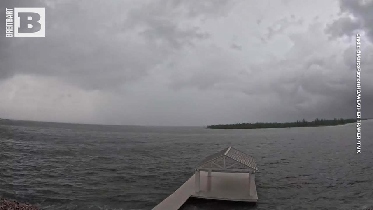 Time-Lapse: Hurricane Idalia's Approach and First Outer Band Impact South of Naples, FL