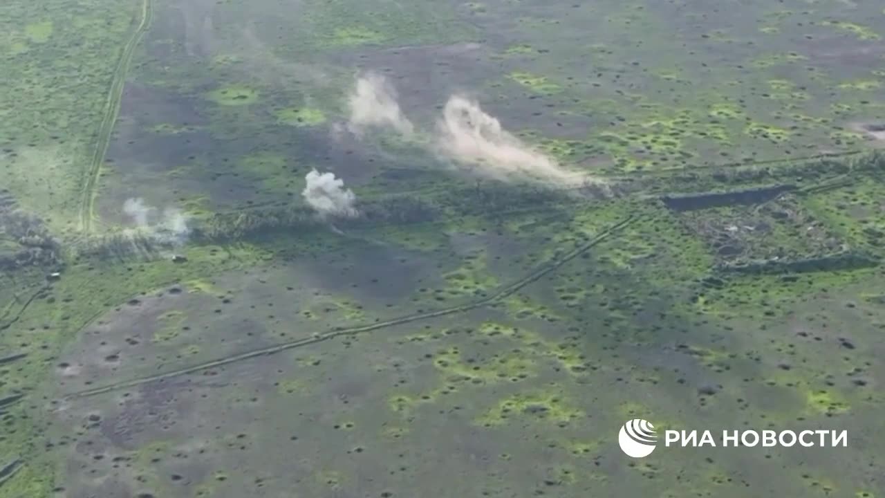 Russian tank hits a mine & direct hit from a grenade launcher but continues to destroy the enemy