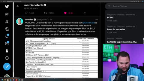 BINANCE AYUDA A ELON MUSK A COMPRAR TWITTER IMPORTANTE