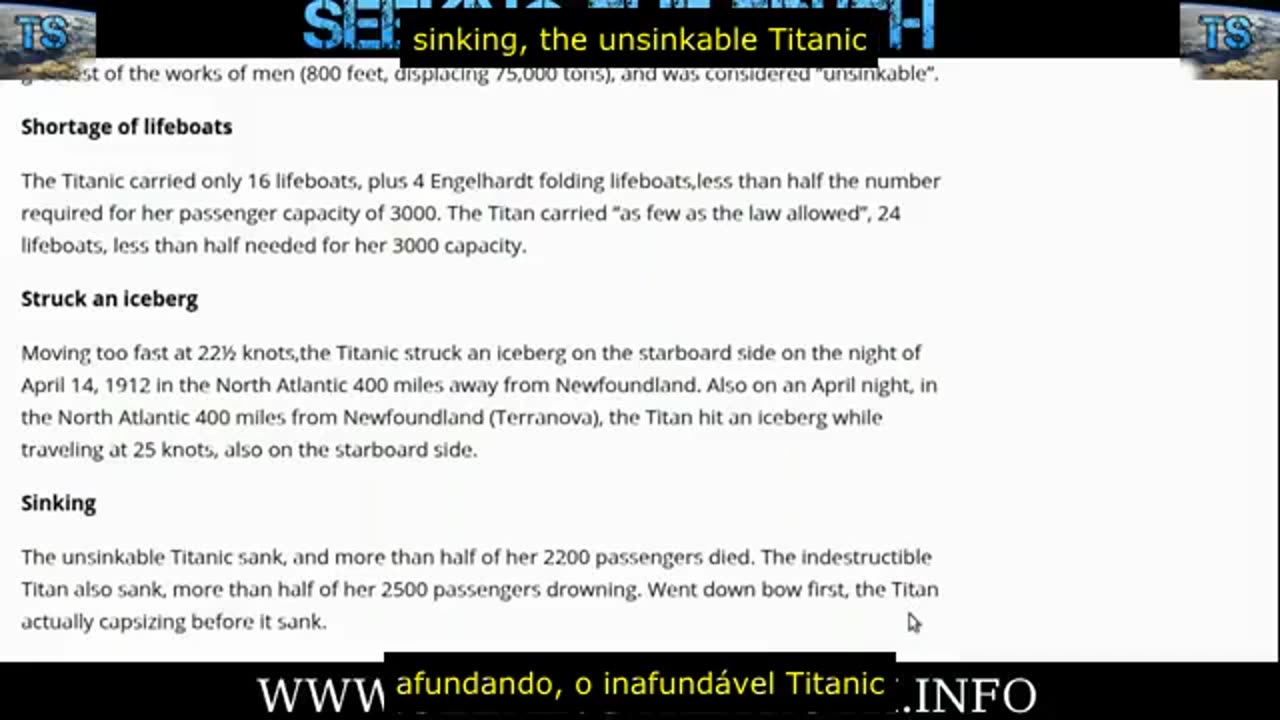 A VERDADE SOBRE O TITANIC