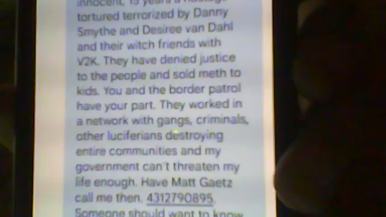 Message to Ralph Goodale & Florida Narcotics Div.