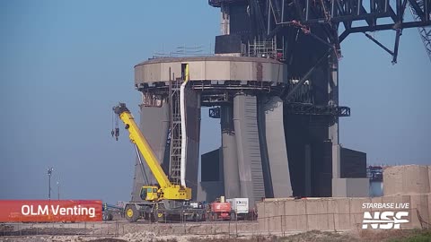 Orbital Launch Mount Tested for Next Starship Launch - SpaceX Boca Chica