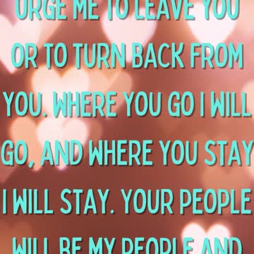 Ruth 1:16 #shorts #ytshorts #scripture #today