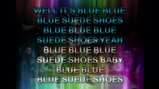 kbkaraokeking blue suede shoe extended new