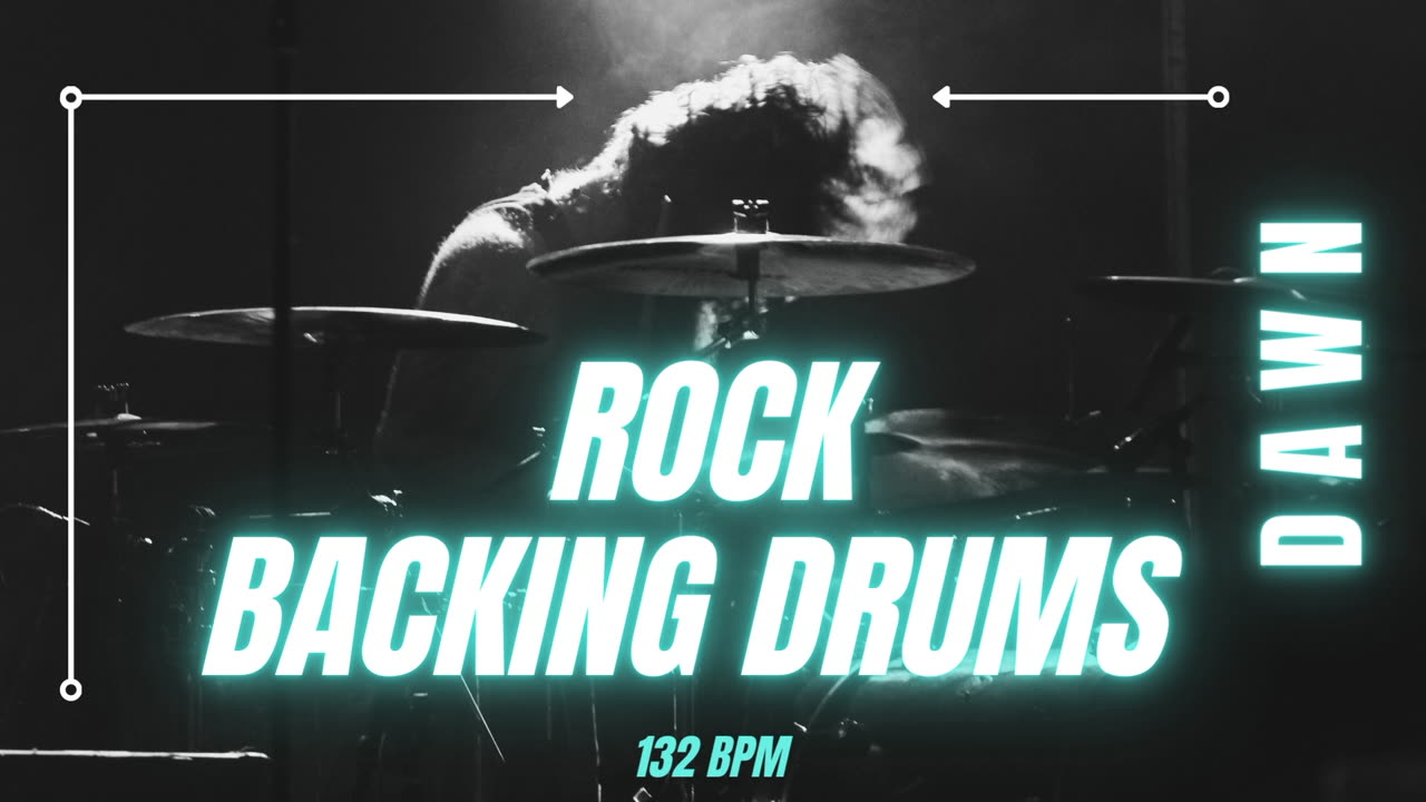 Rock Backing Drums | 132 BPM | Backing Track