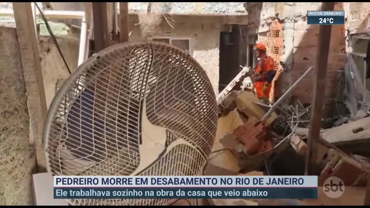 Homem morre soterrado em desabamento na Rocinha (RJ)
