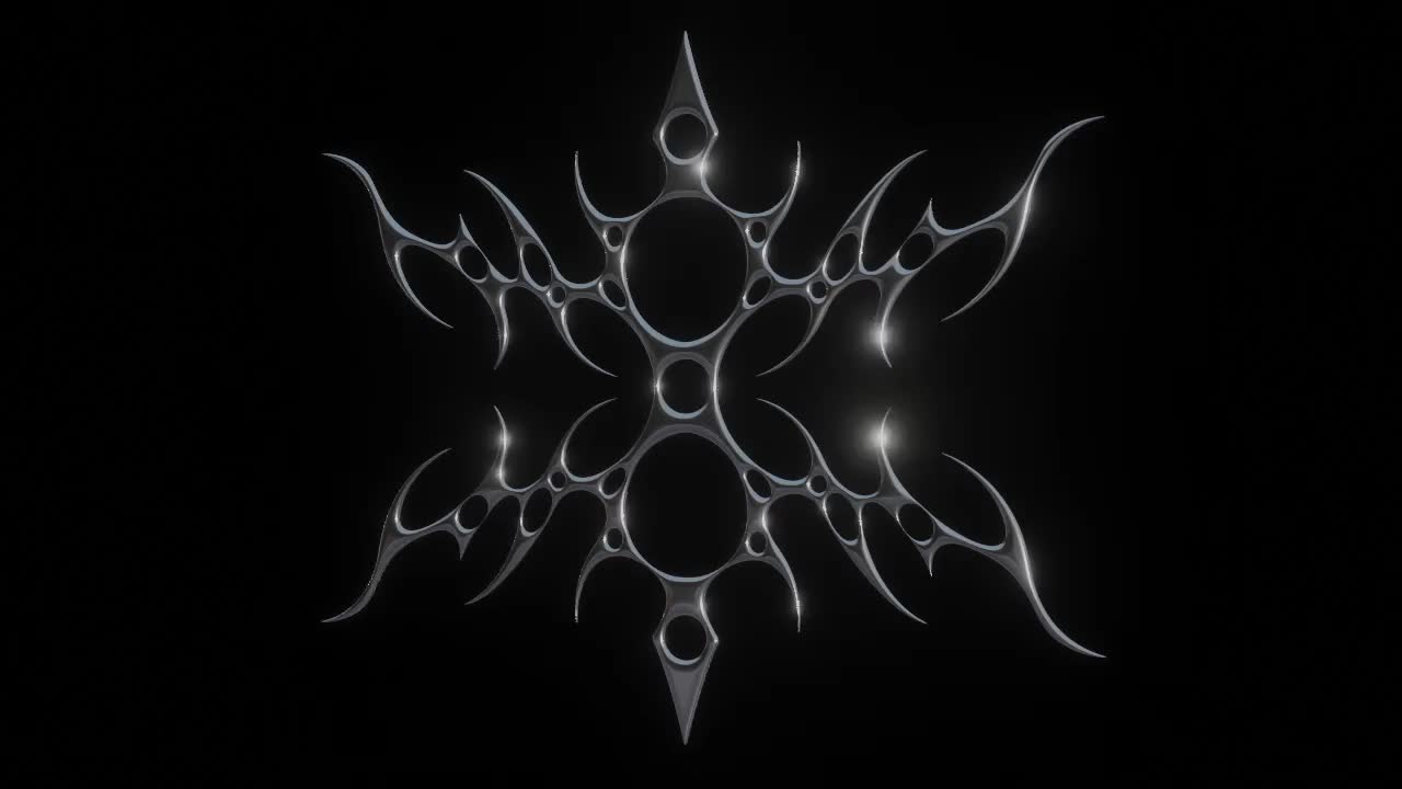 3D Chrometype Blender Abstract Shape Vol.7
