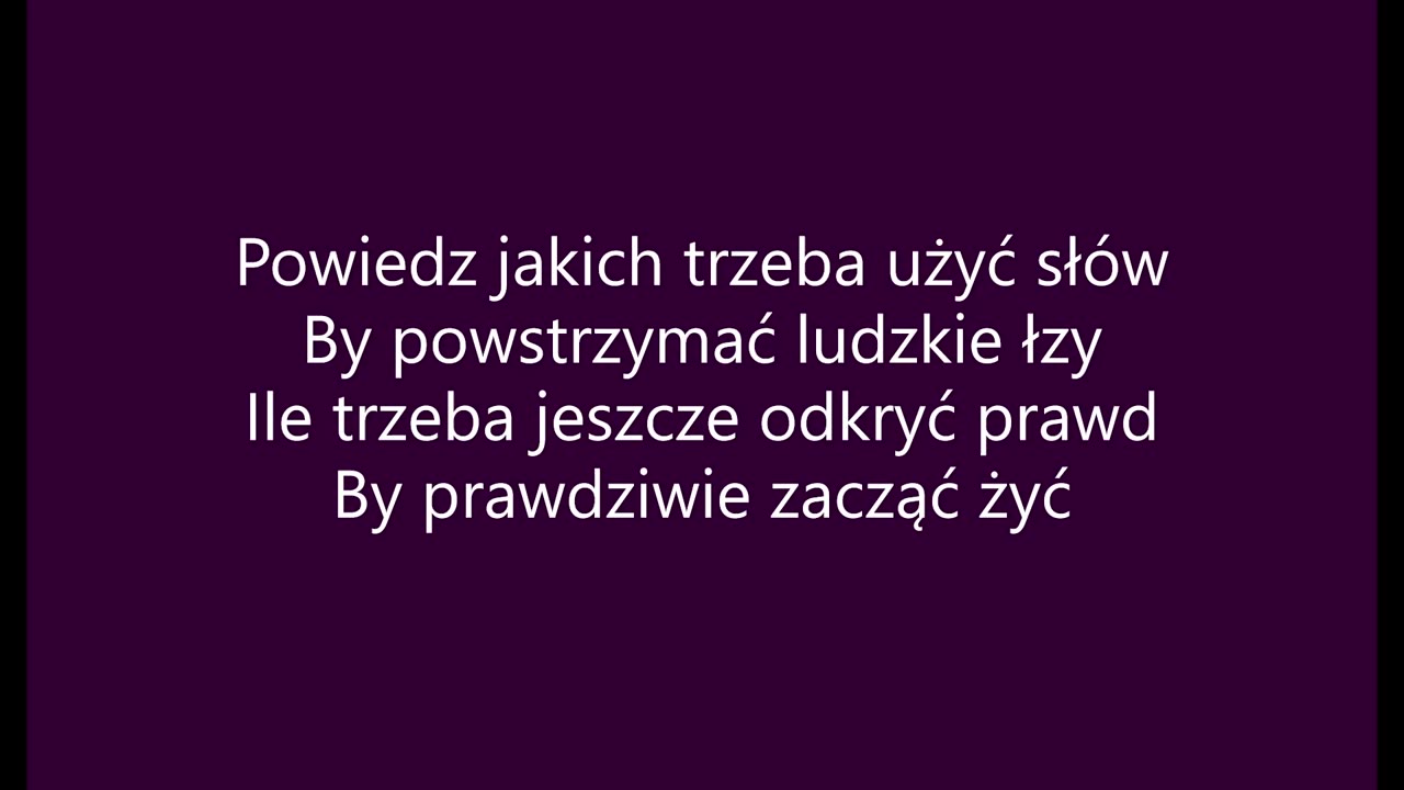 Zamigotał Świat - Varius Manx (tekst)