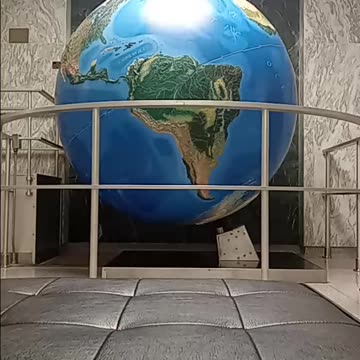 6 ft. (2 meter) Spinning Globe Earth Display at Indiana University