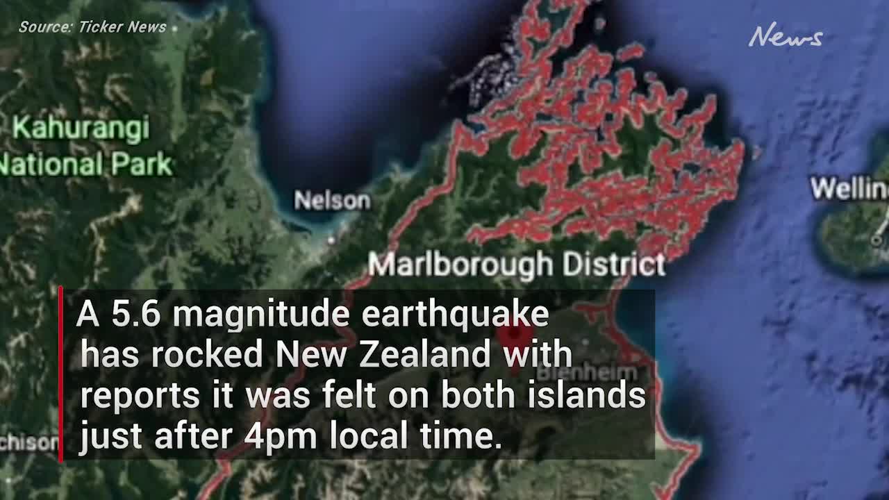 New Zealand records 5.6 magnitude earthquake- NEWS OF WORLD