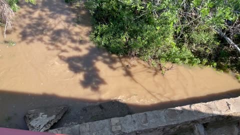 Tonkawa Falls: Crawford Texas, upstream