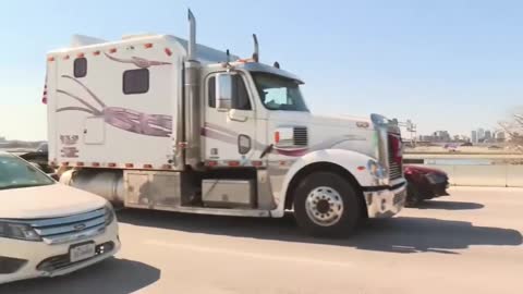 People's Convoy rolls into DC with horns blaring