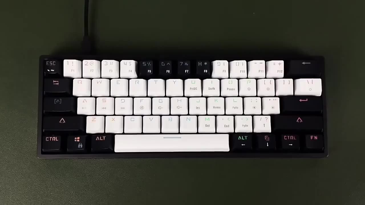 Mini Gaming Mechanical Keyboard 61 Keys RGB Hotswap