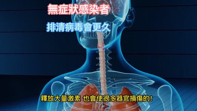 無症狀感染者 排清病毒會更久