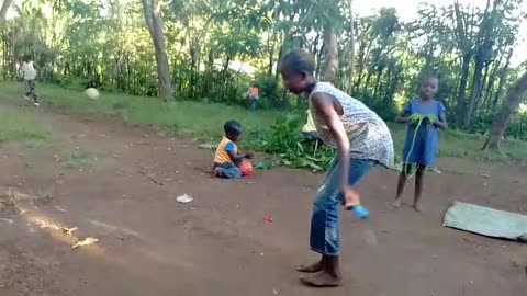 Our kids out playing